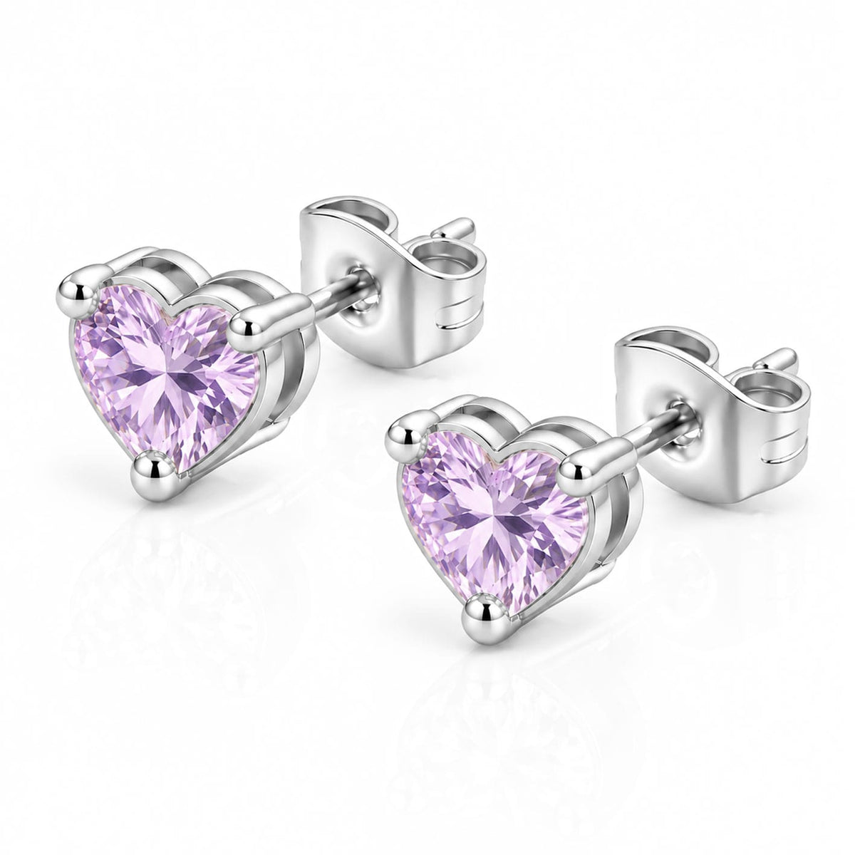 Bohomoon Stainless Steel Eliza Heart Stud Earrings