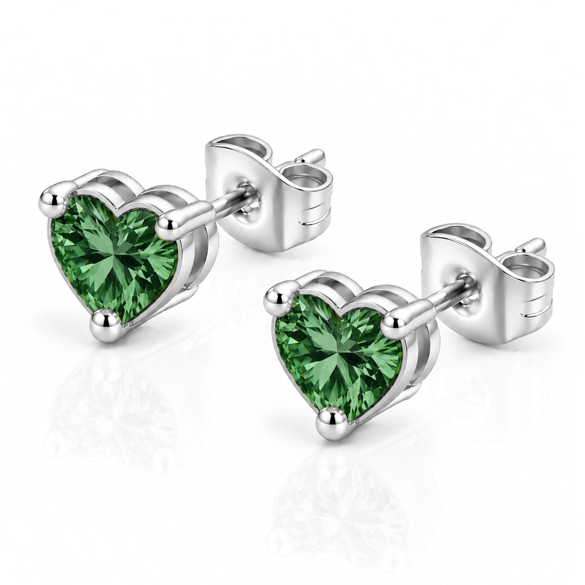 Bohomoon Stainless Steel Eliza Heart Stud Earrings