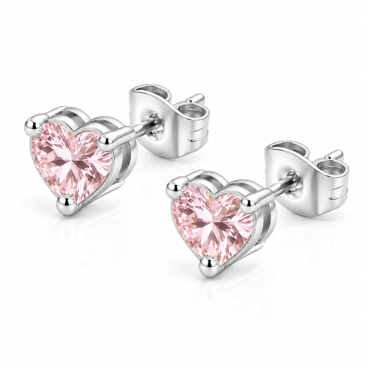 Bohomoon Stainless Steel Eliza Heart Stud Earrings