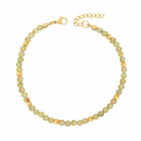 BohoMoon Stainless Steel Elsie Peridot Bracelet Gold