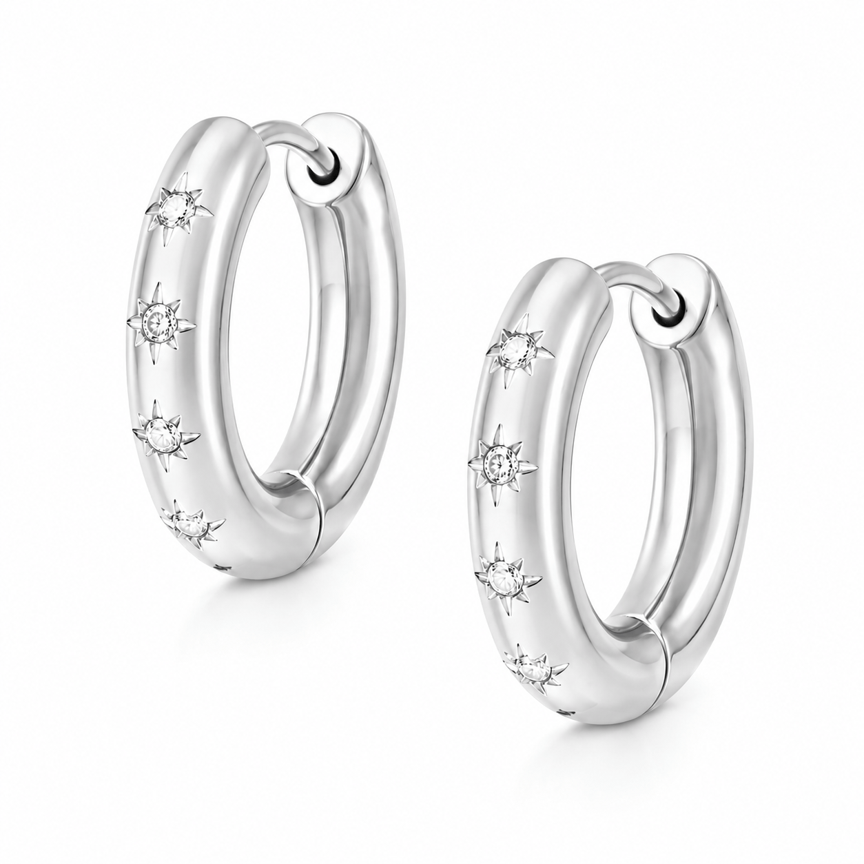 Bohomoon Stainless Steel Emmerson Hoop Earrings