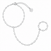 Bohomoon Stainless Steel Enzo Hand Chain Bracelet