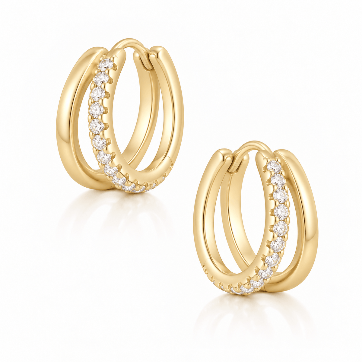 Bohomoon Stainless Steel Eva Hoop Earrings