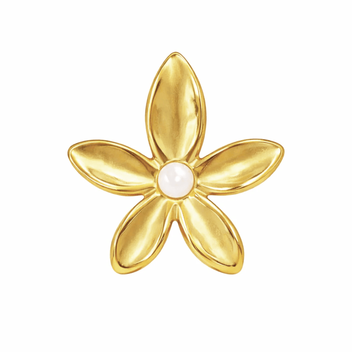 Bohomoon Stainless Steel Flora Pearl Ring