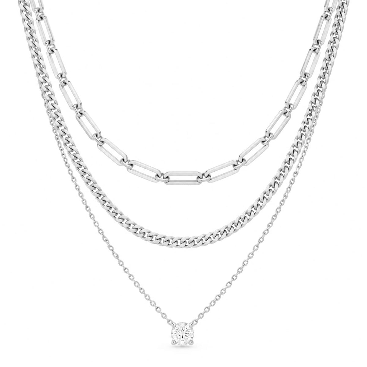 Bohomoon Stainless Steel Galactic Layered Necklace