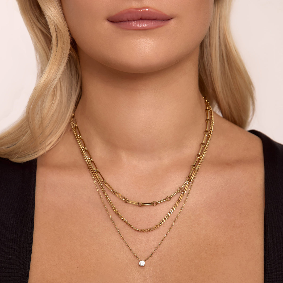 Bohomoon Stainless Steel Galactic Layered Necklace