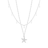 Bohomoon Stainless Steel Garcelle Pearl Layered Necklace