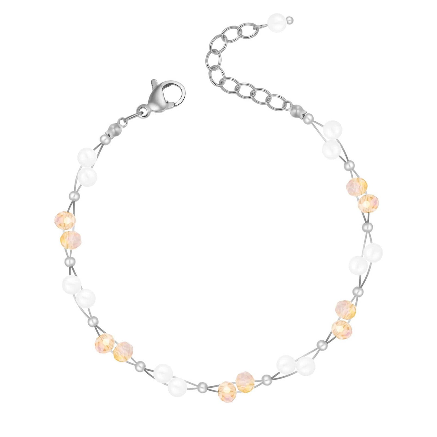 Bohomoon Stainless Steel Gardenia Pearl Bracelet