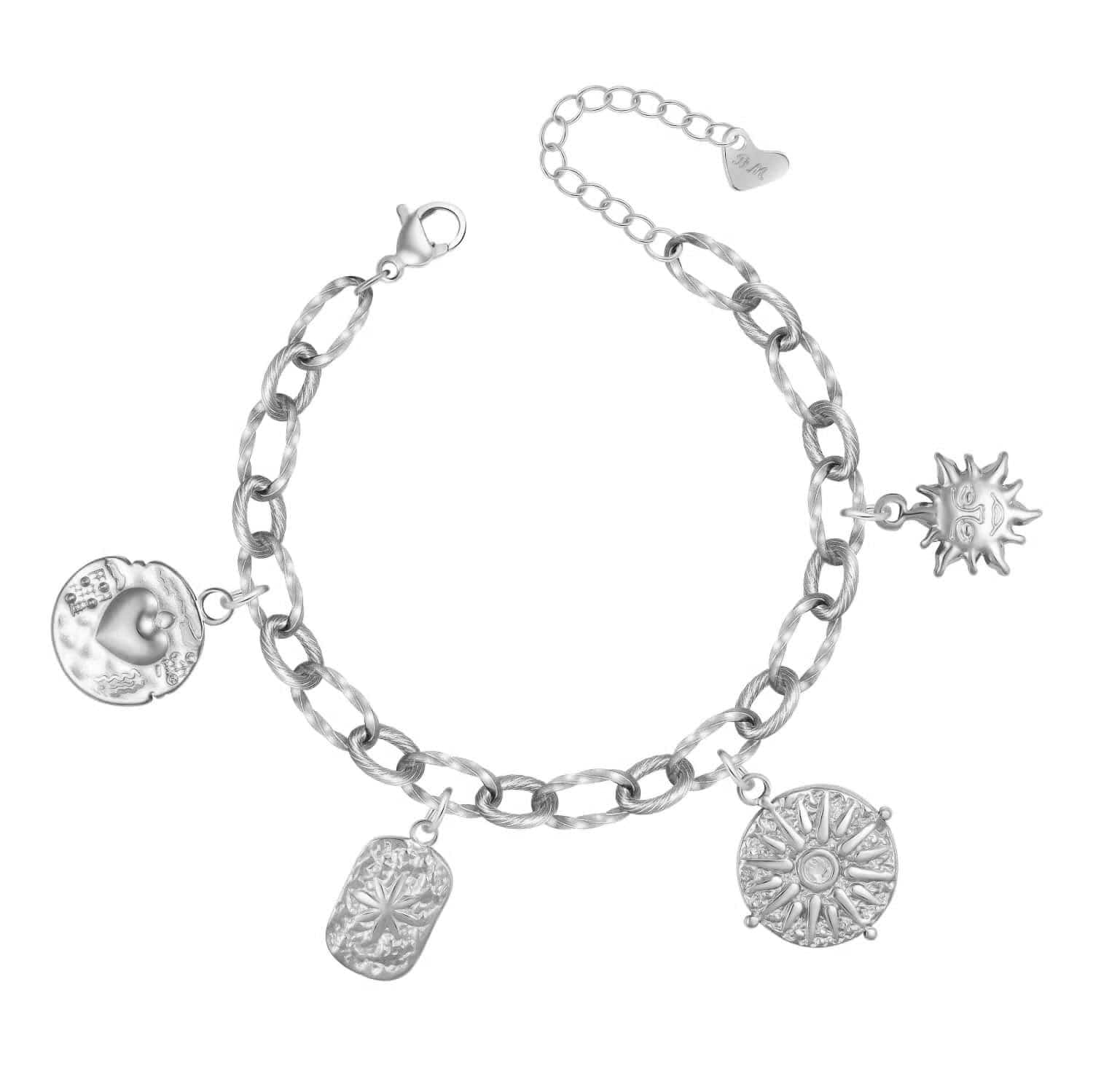 Bohomoon Stainless Steel Goddess Charm Bracelet
