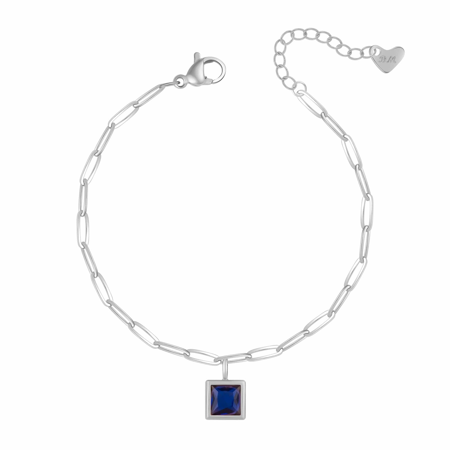 Bohomoon Stainless Steel Happy Birthday Birthstone Bracelet
