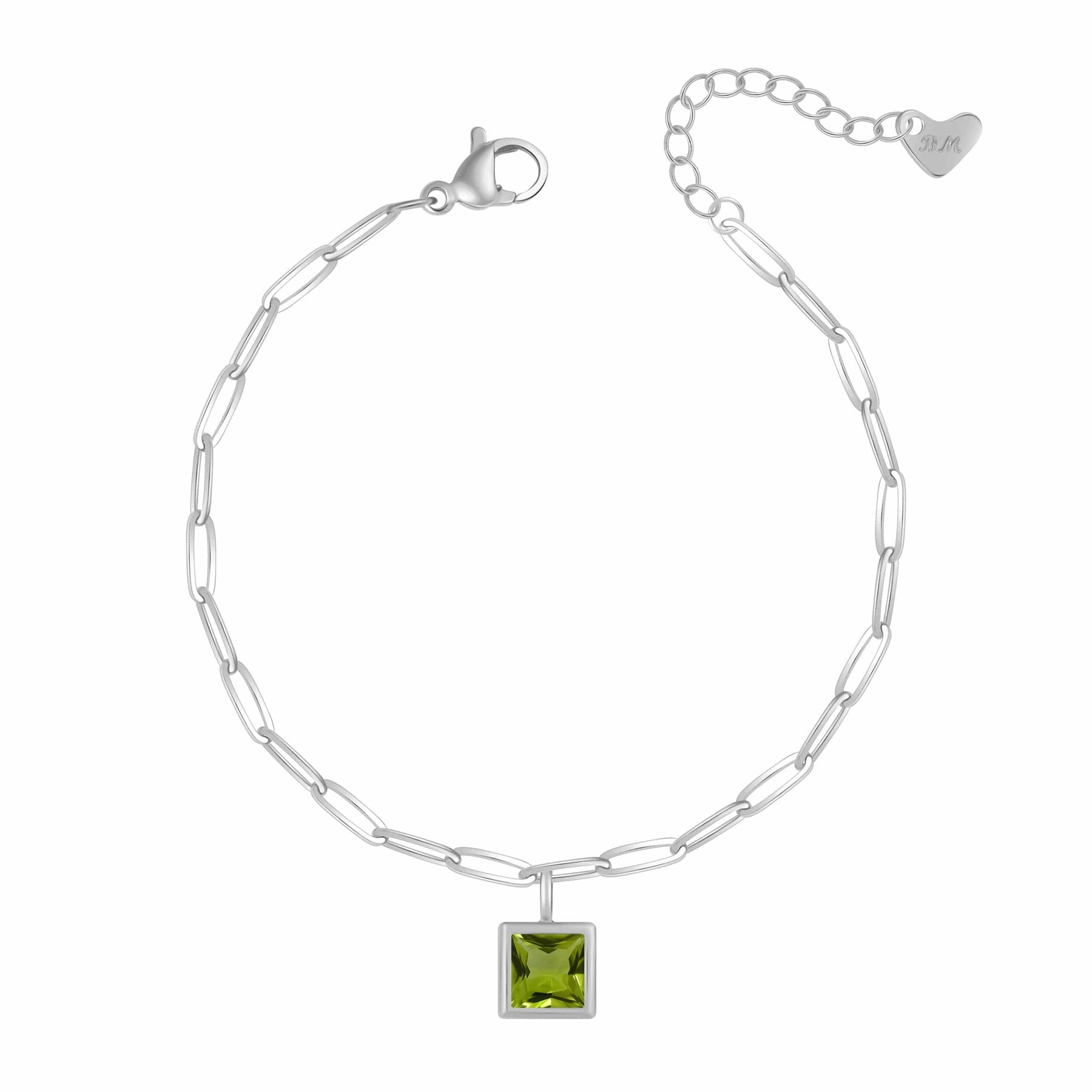 Bohomoon Stainless Steel Happy Birthday Birthstone Bracelet