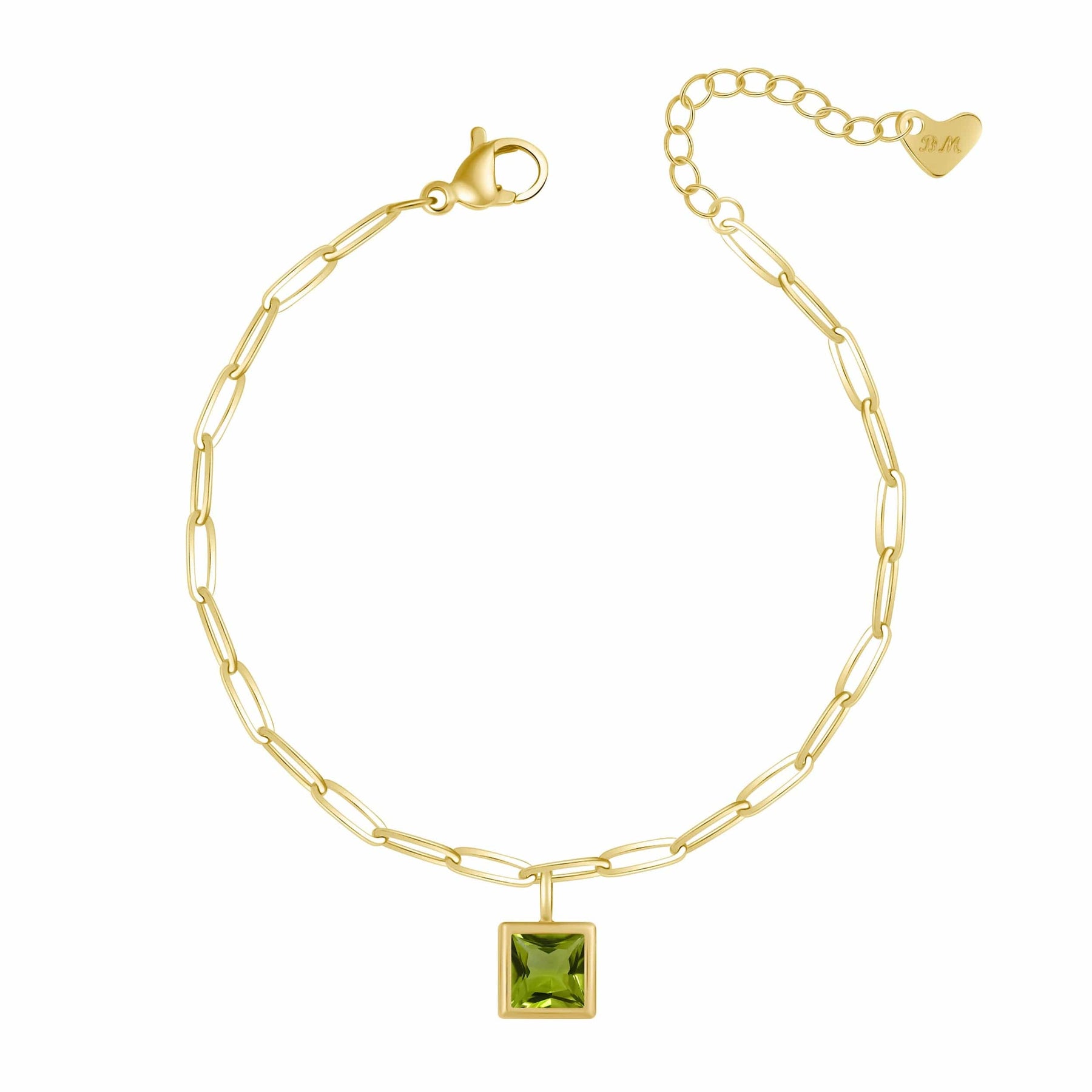 Bohomoon Stainless Steel Happy Birthday Birthstone Bracelet