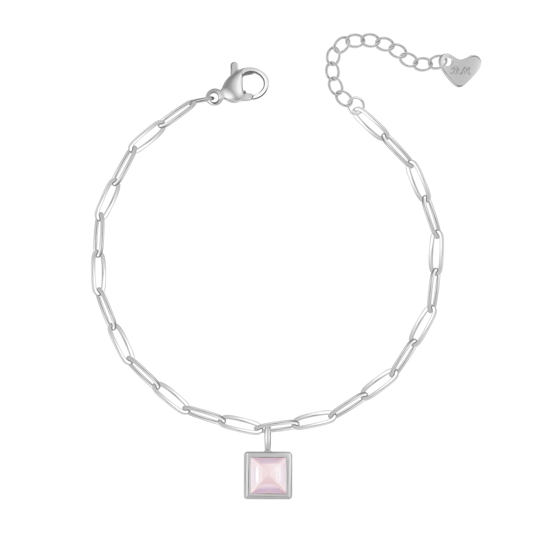 Bohomoon Stainless Steel Happy Birthday Birthstone Bracelet