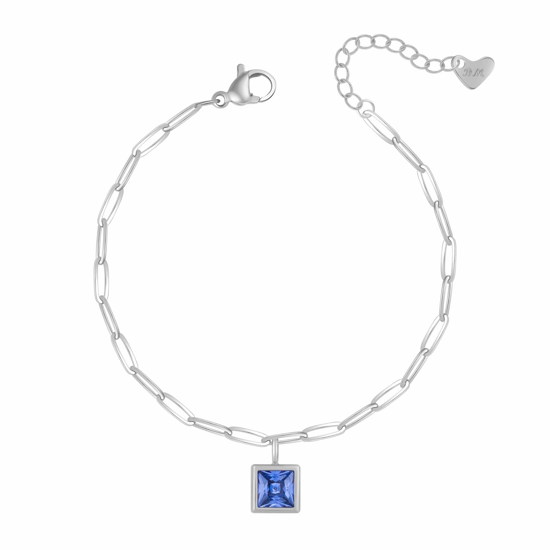 Bohomoon Stainless Steel Happy Birthday Birthstone Bracelet