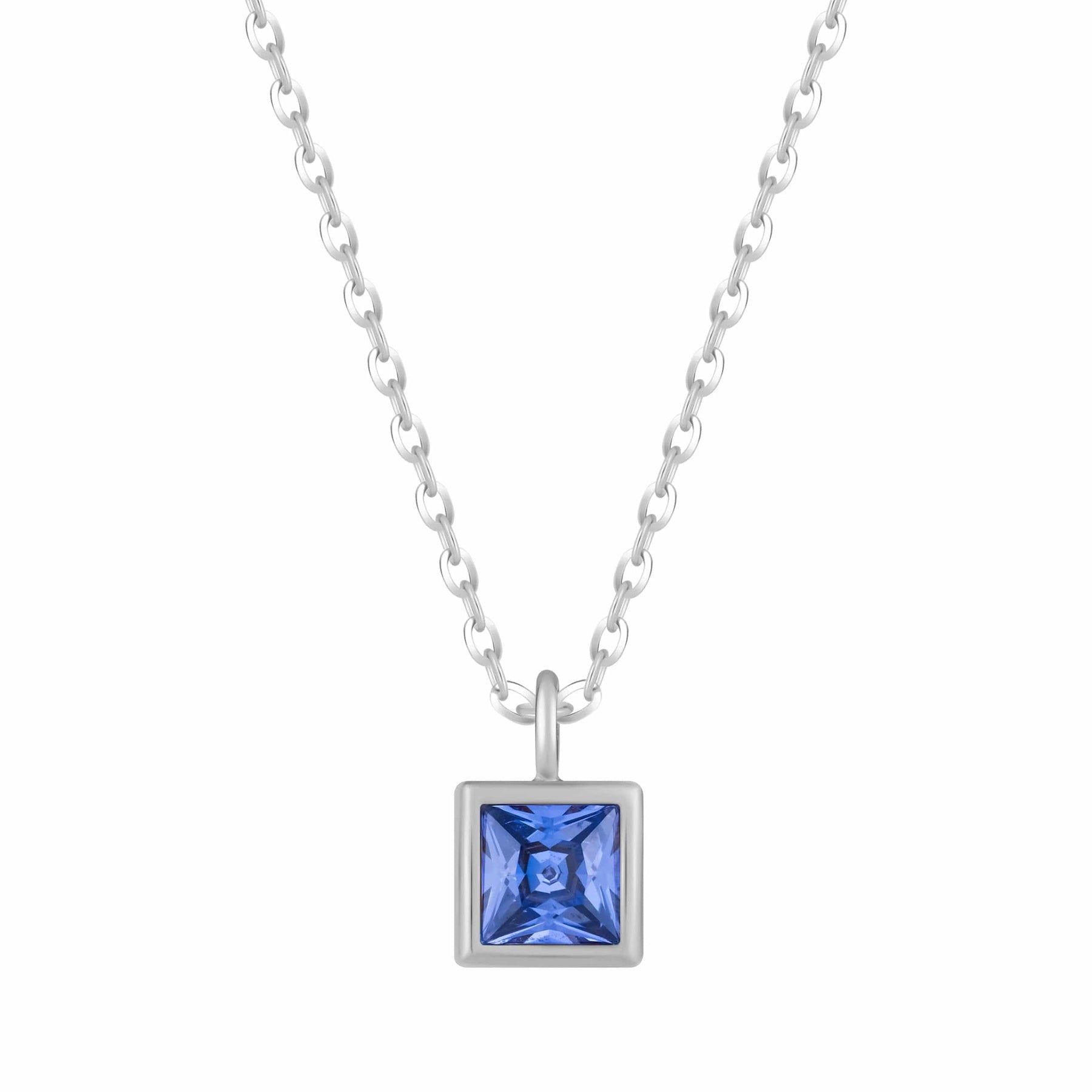Bohomoon Stainless Steel Happy Birthday Birthstone Necklace