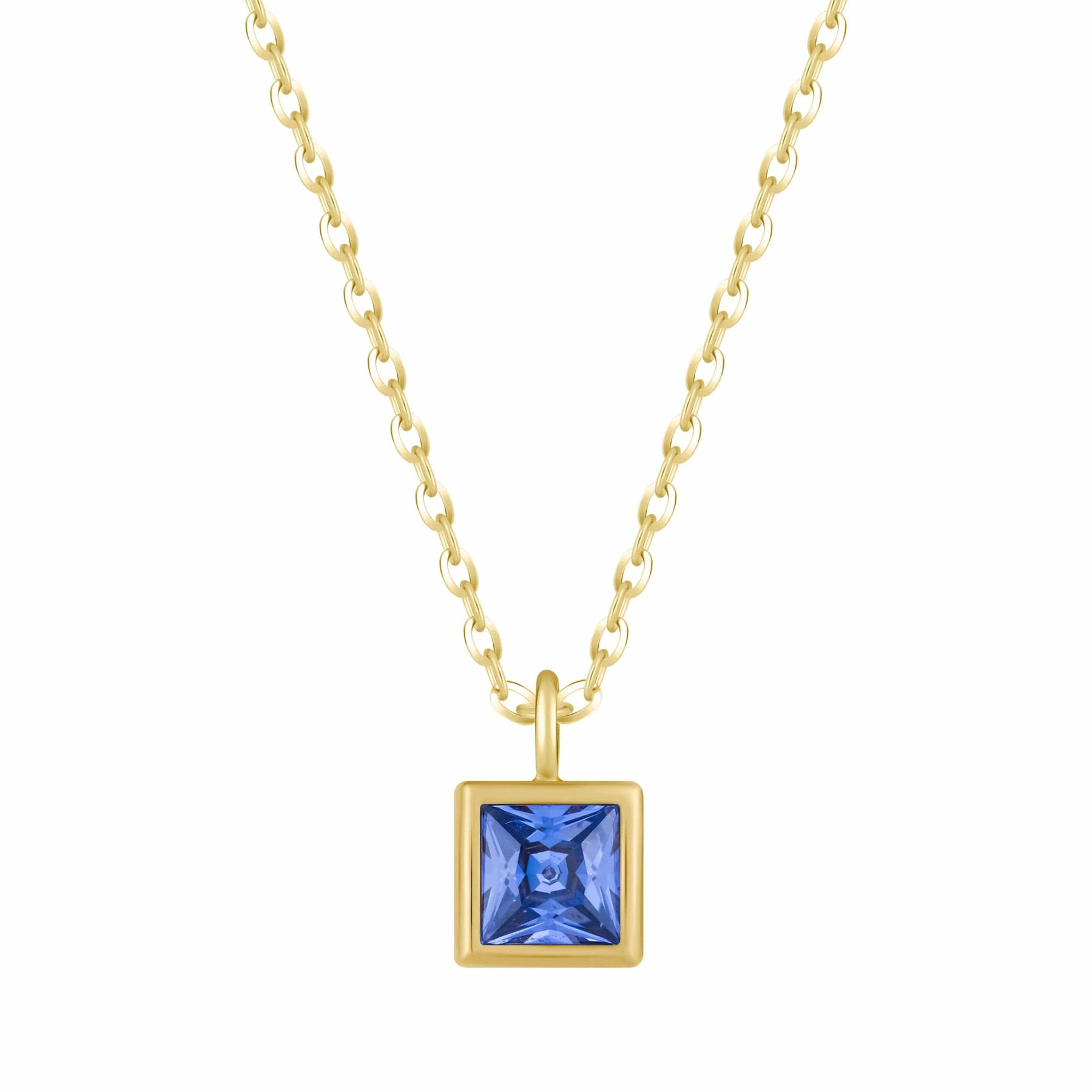 Bohomoon Stainless Steel Happy Birthday Birthstone Necklace