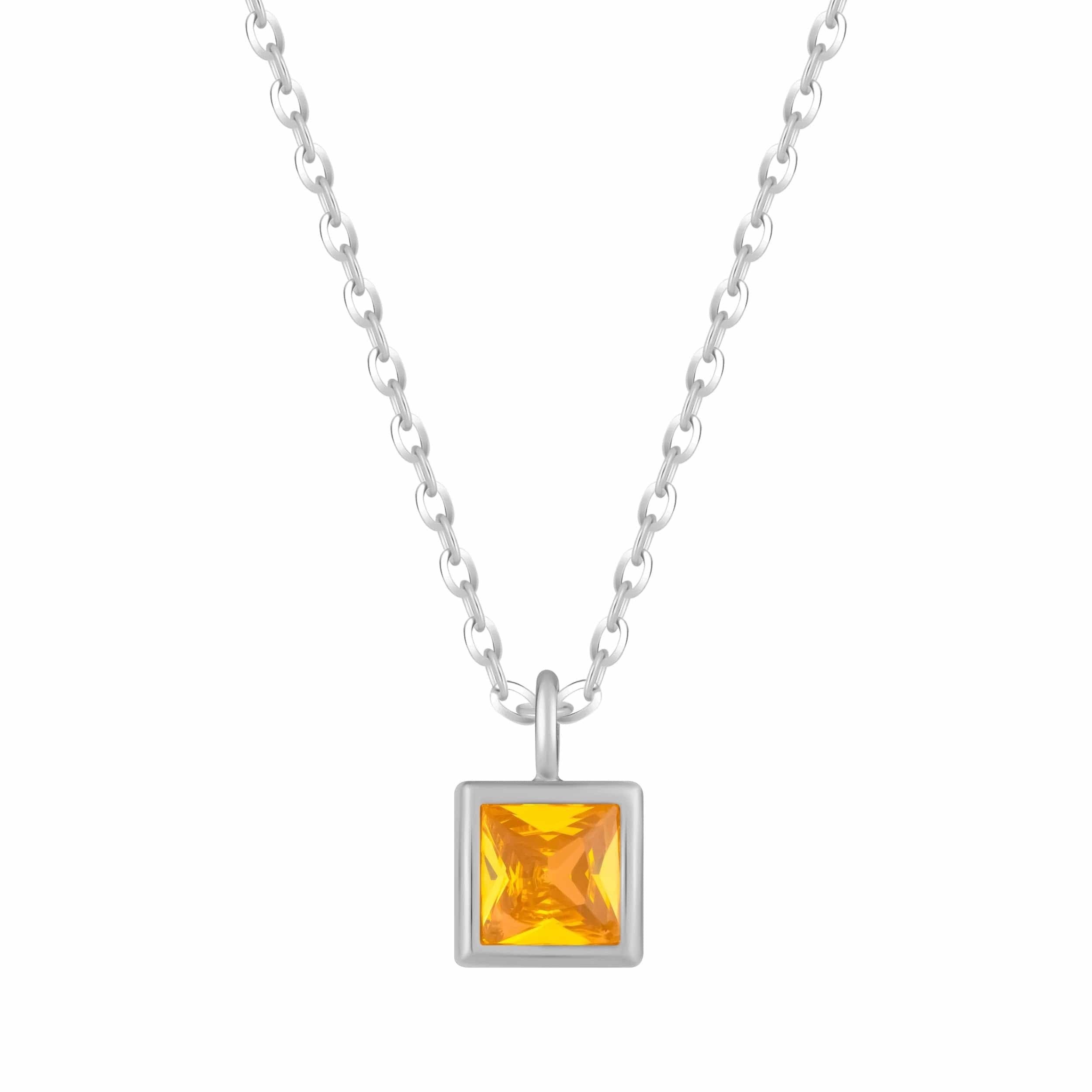 Bohomoon Stainless Steel Happy Birthday Birthstone Necklace