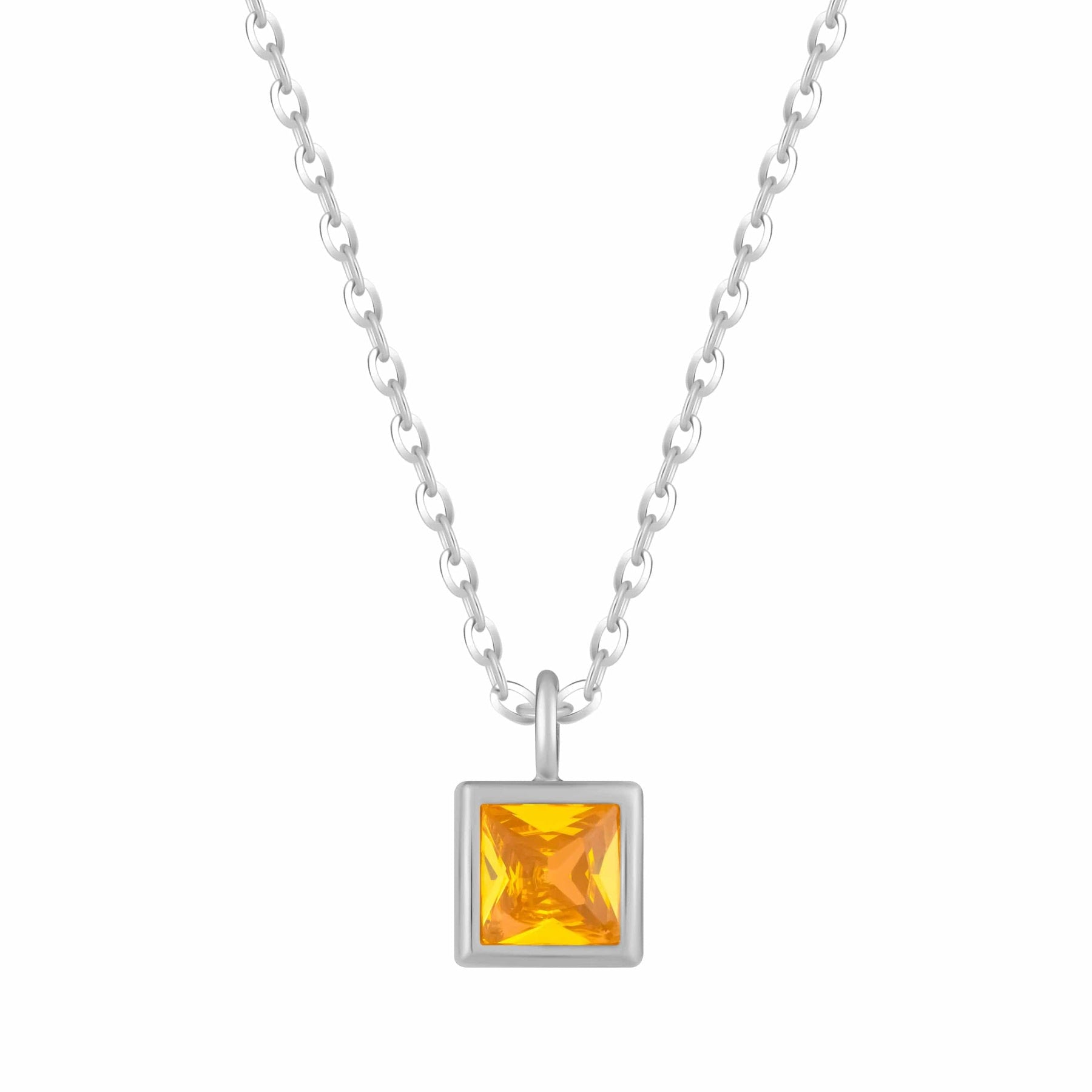 Bohomoon Stainless Steel Happy Birthday Birthstone Necklace