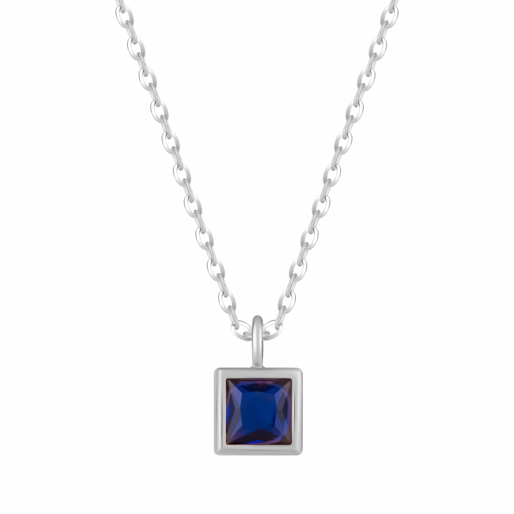 Bohomoon Stainless Steel Happy Birthday Birthstone Necklace