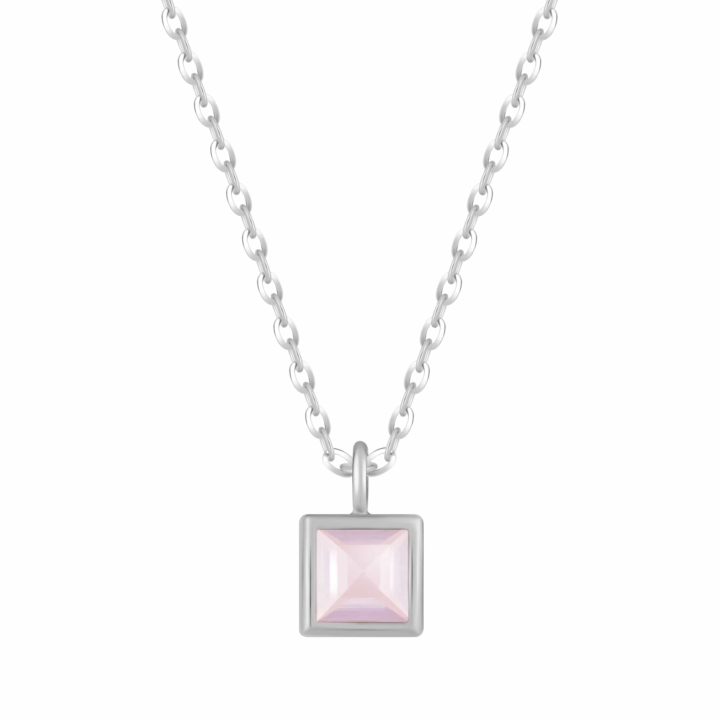 Bohomoon Stainless Steel Happy Birthday Birthstone Necklace