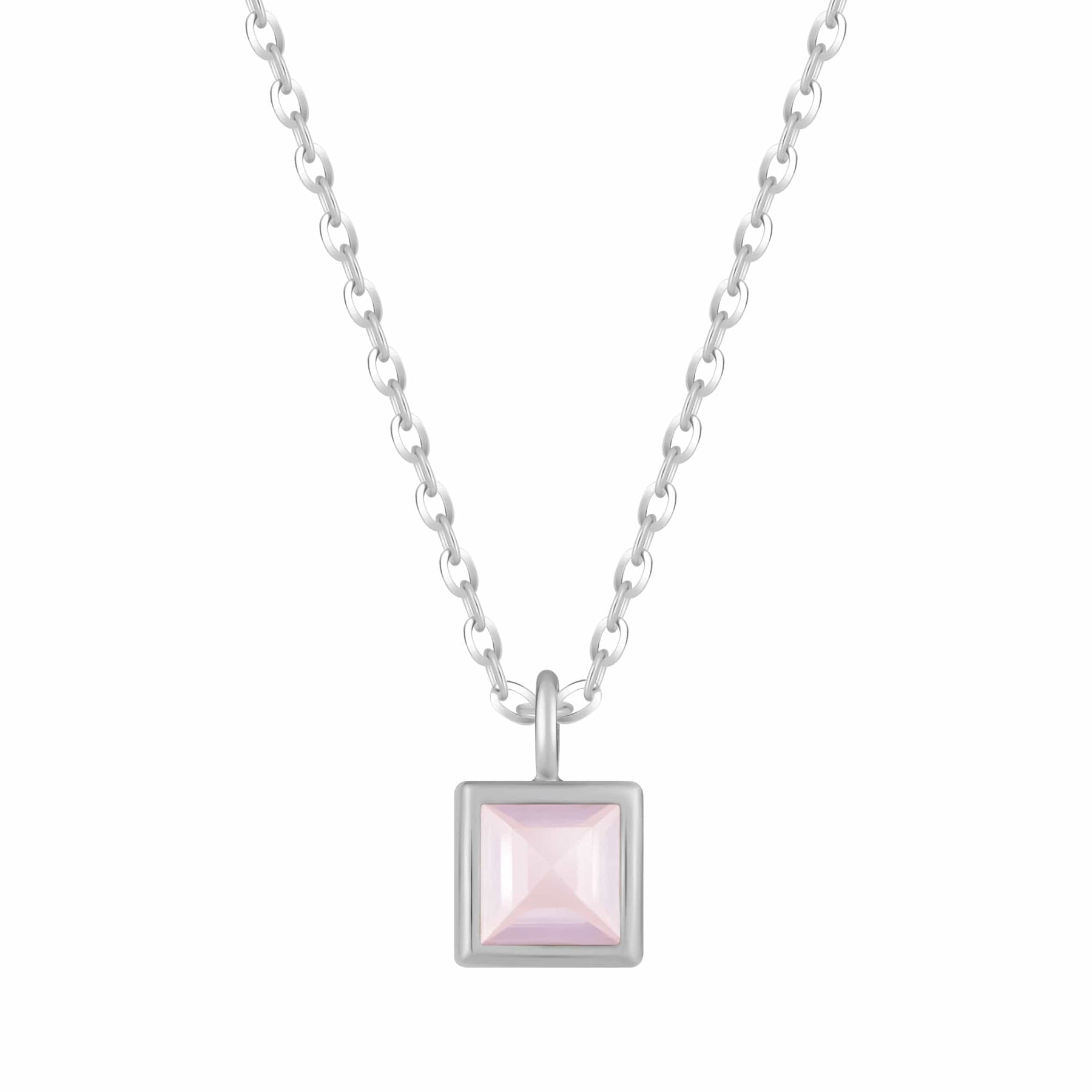 Bohomoon Stainless Steel Happy Birthday Birthstone Necklace