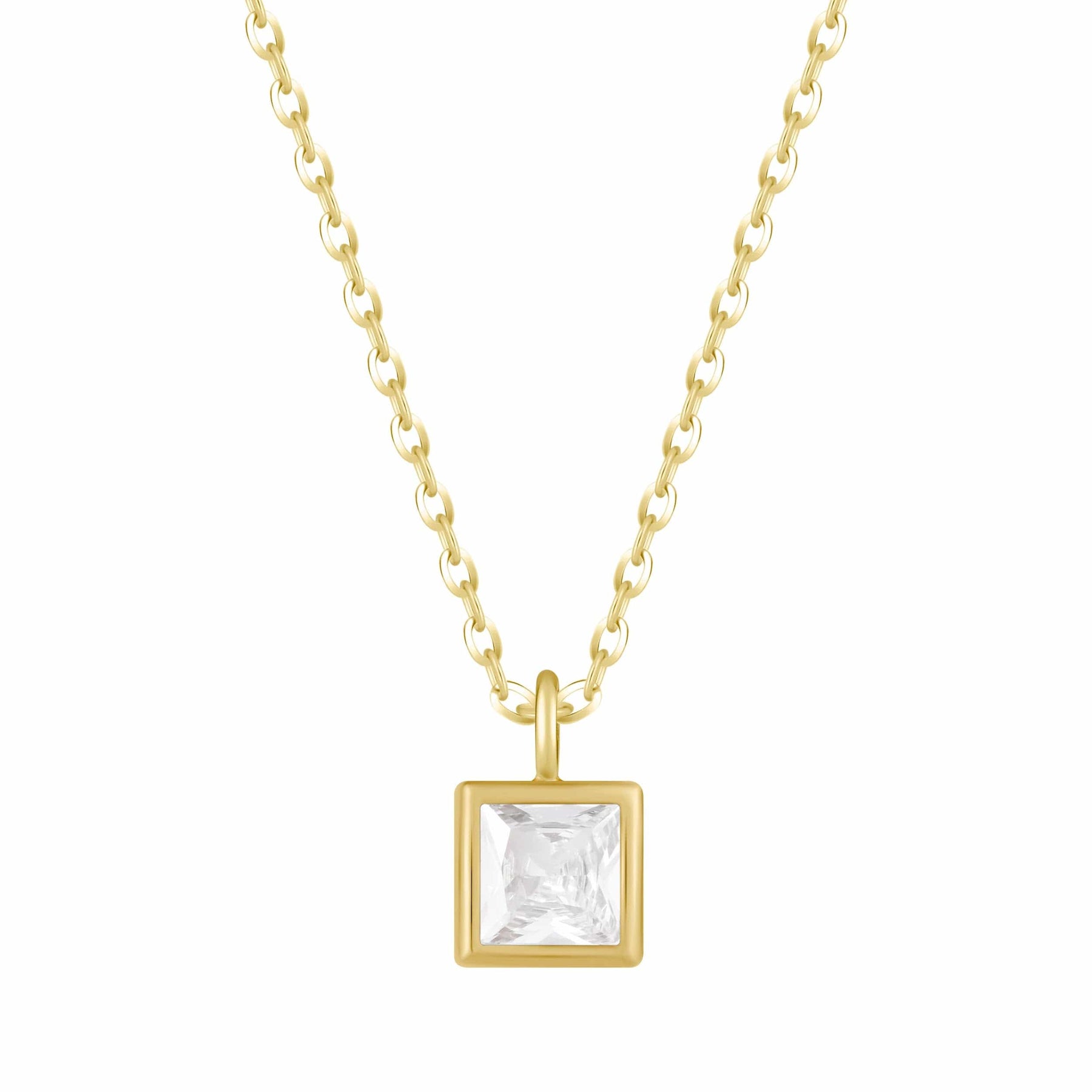 Bohomoon Stainless Steel Happy Birthday Birthstone Necklace