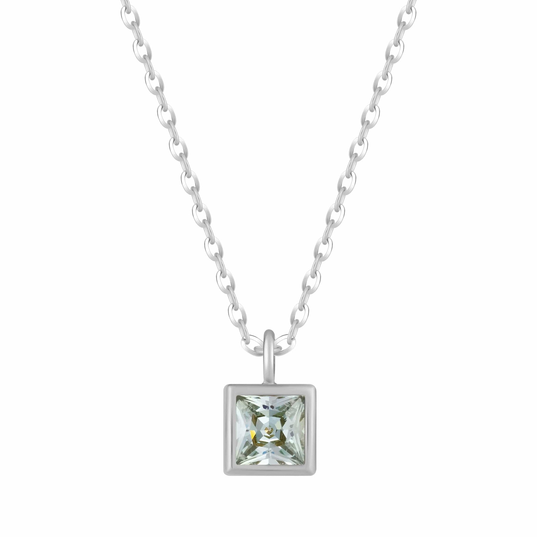 Bohomoon Stainless Steel Happy Birthday Birthstone Necklace