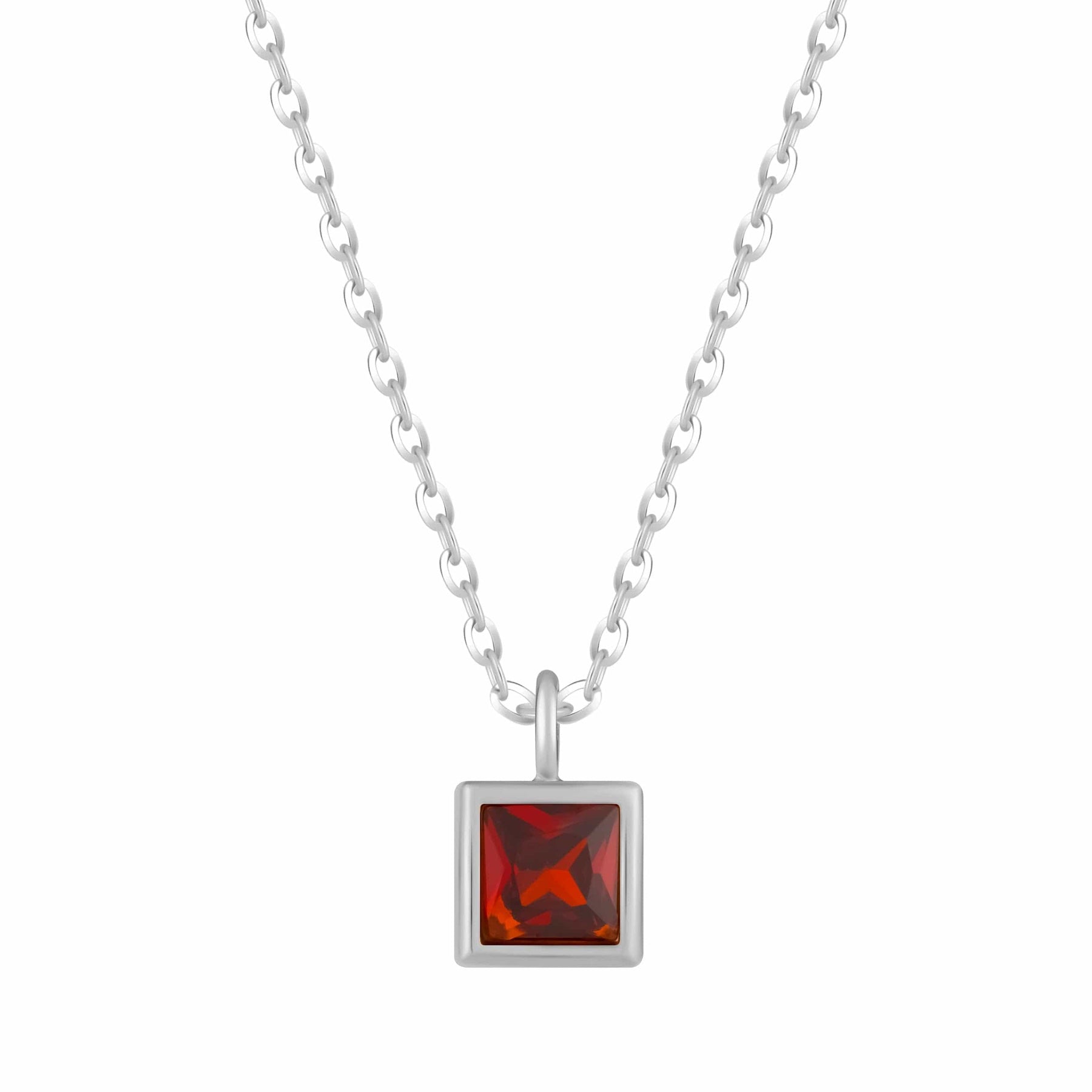 Bohomoon Stainless Steel Happy Birthday Birthstone Necklace