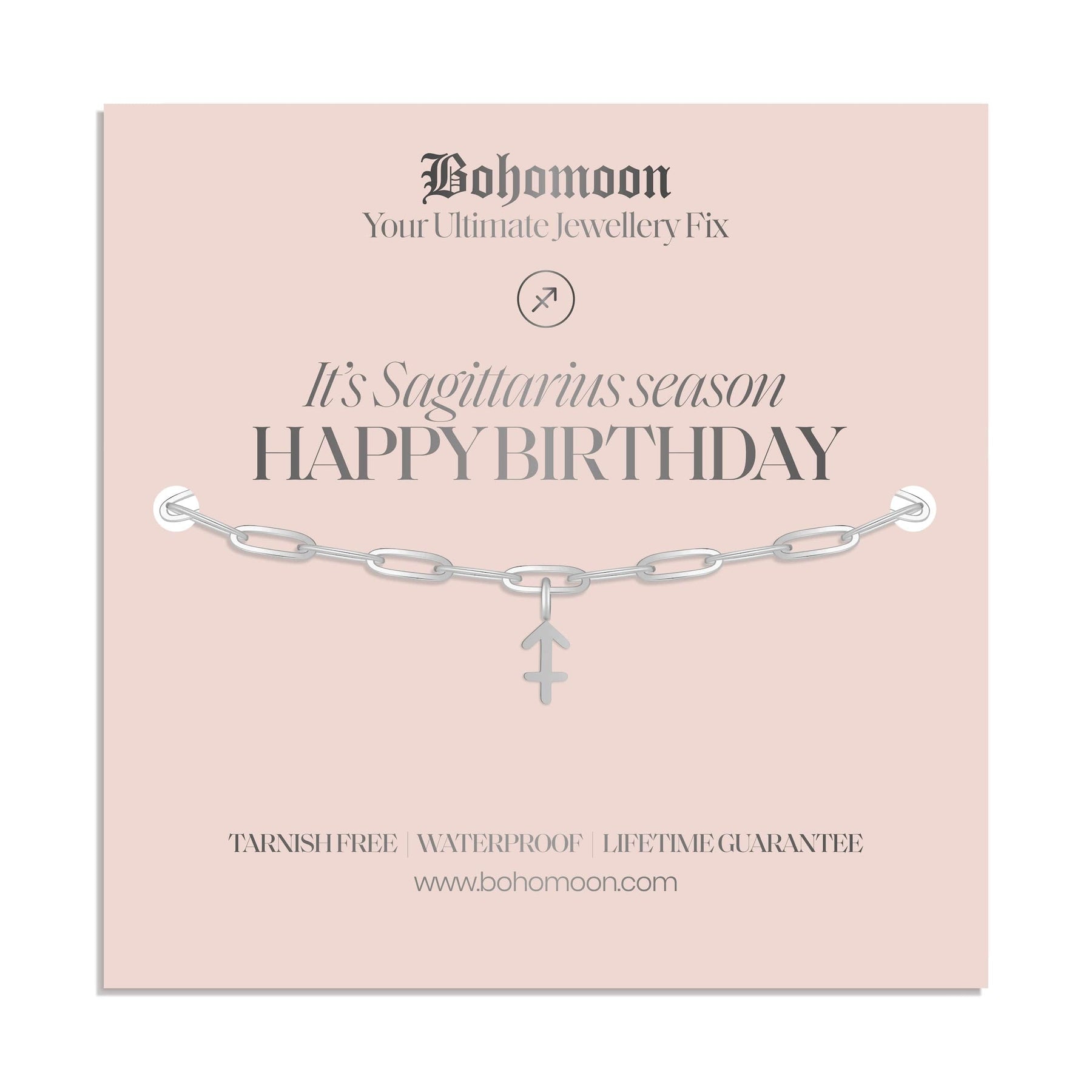 Bohomoon Stainless Steel Happy Birthday Zodiac Bracelet
