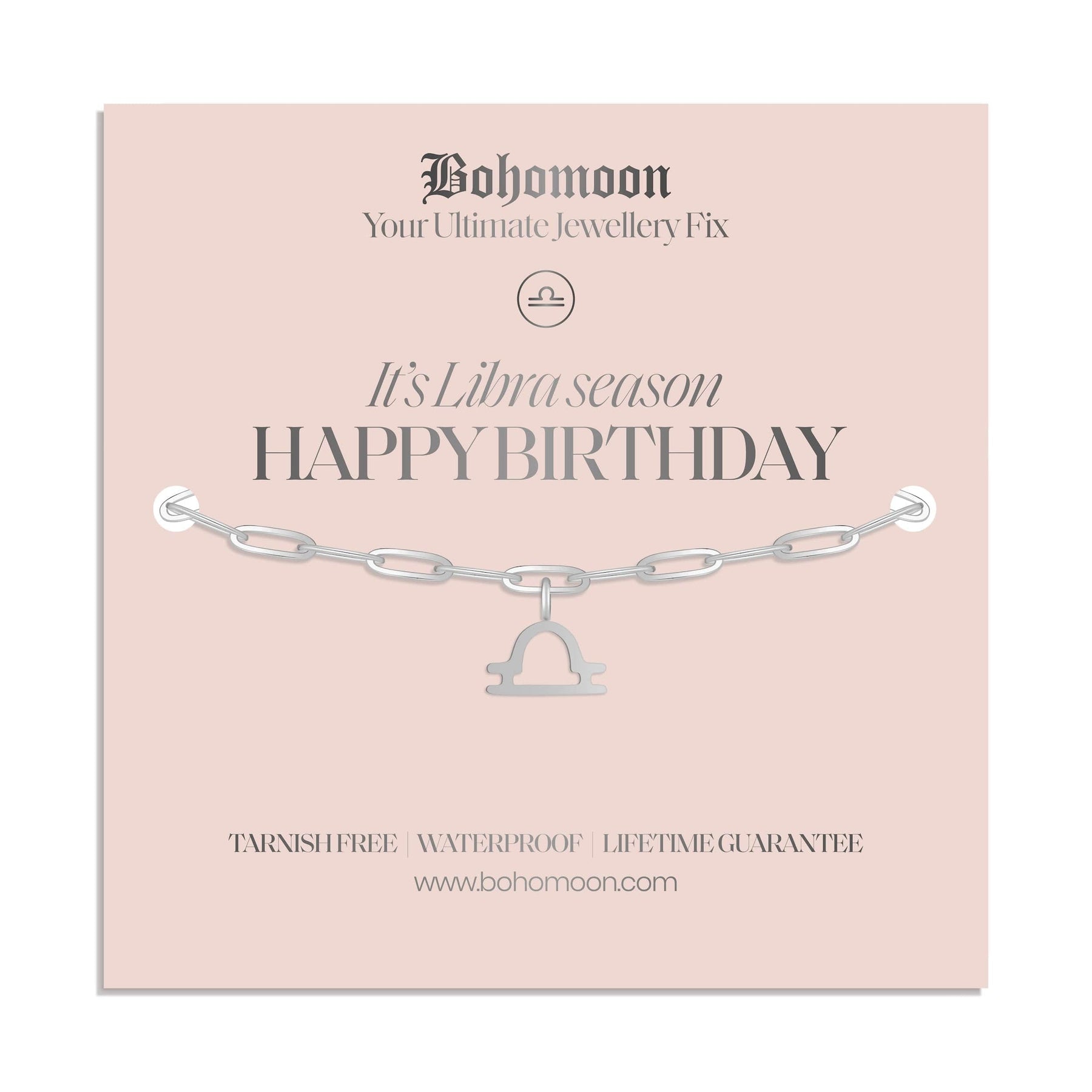 Bohomoon Stainless Steel Happy Birthday Zodiac Bracelet