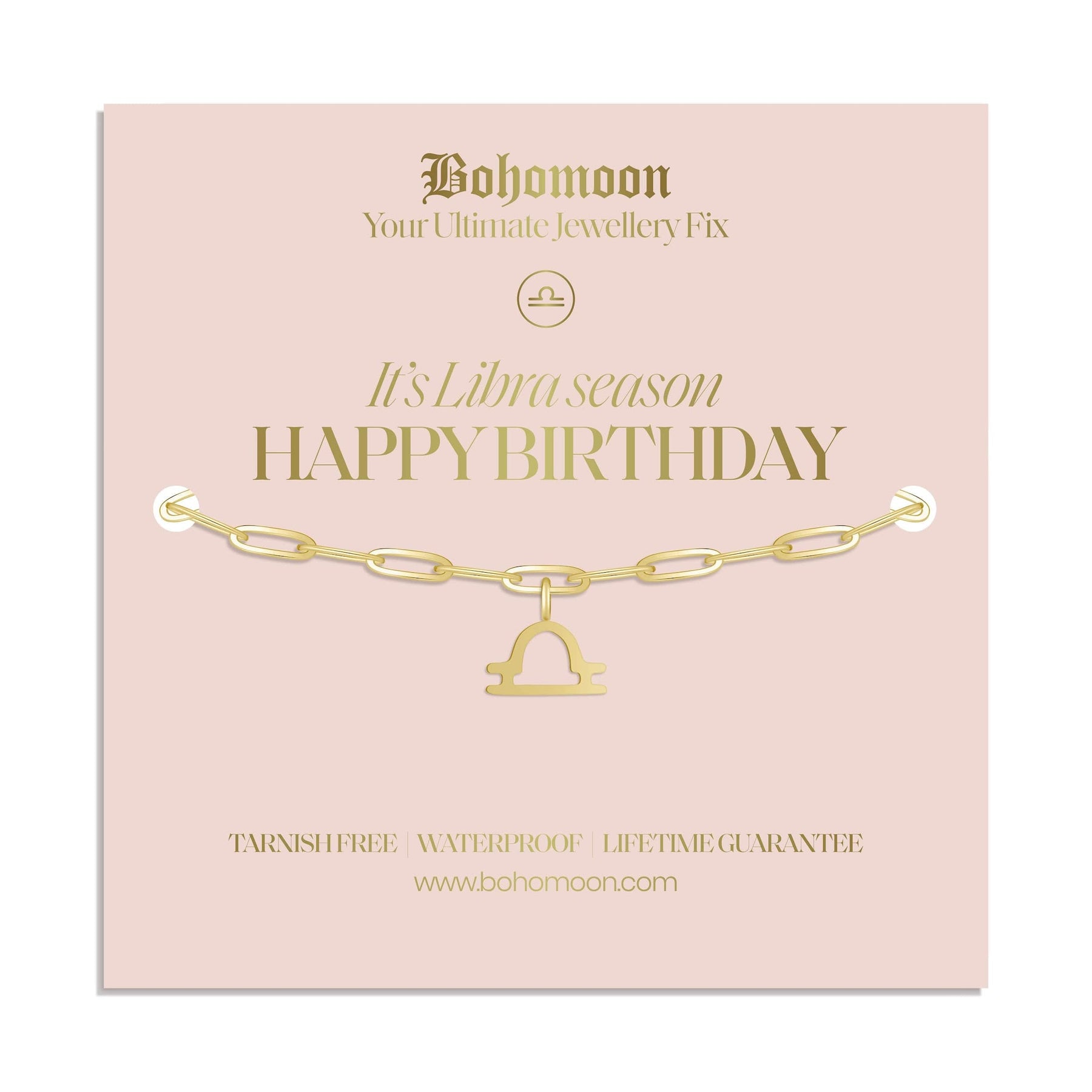 Bohomoon Stainless Steel Happy Birthday Zodiac Bracelet