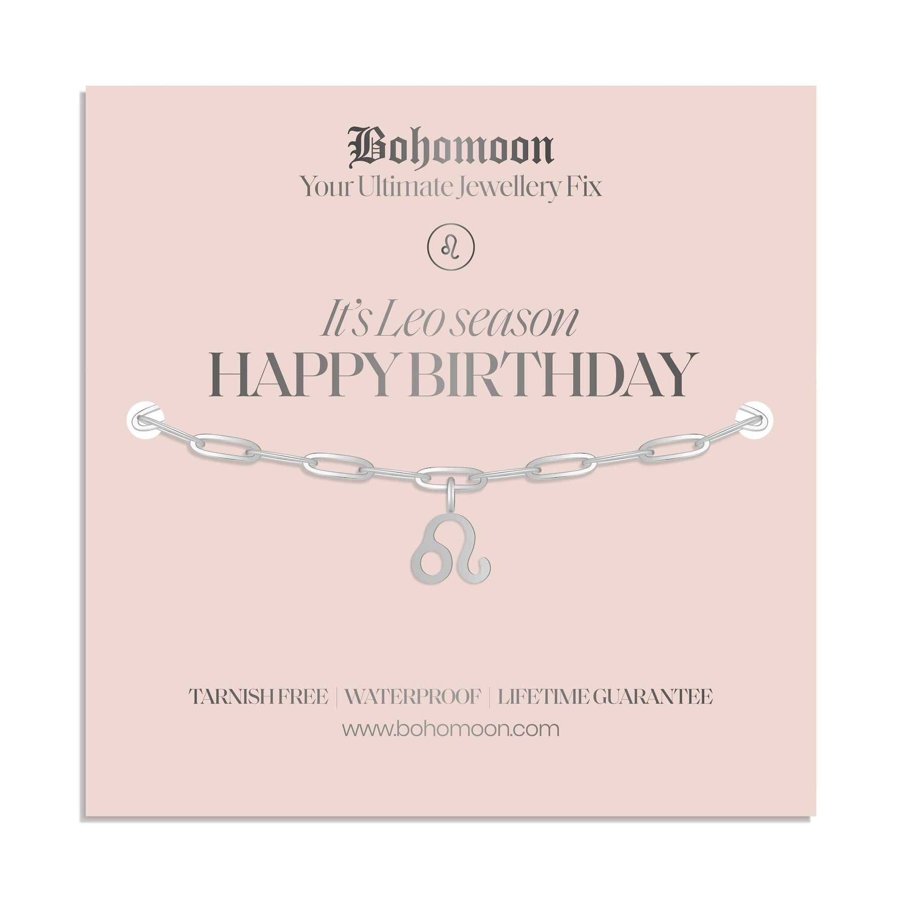 Bohomoon Stainless Steel Happy Birthday Zodiac Bracelet