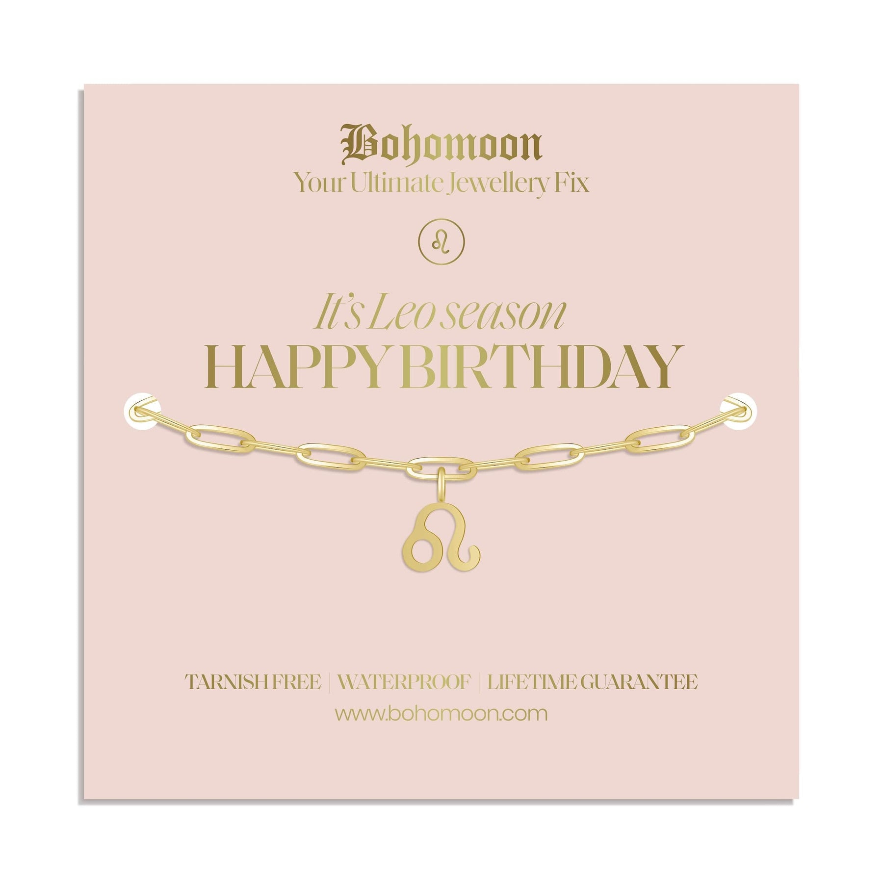 Bohomoon Stainless Steel Happy Birthday Zodiac Bracelet