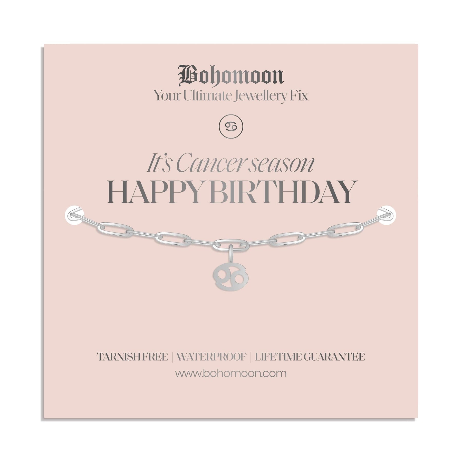 Bohomoon Stainless Steel Happy Birthday Zodiac Bracelet