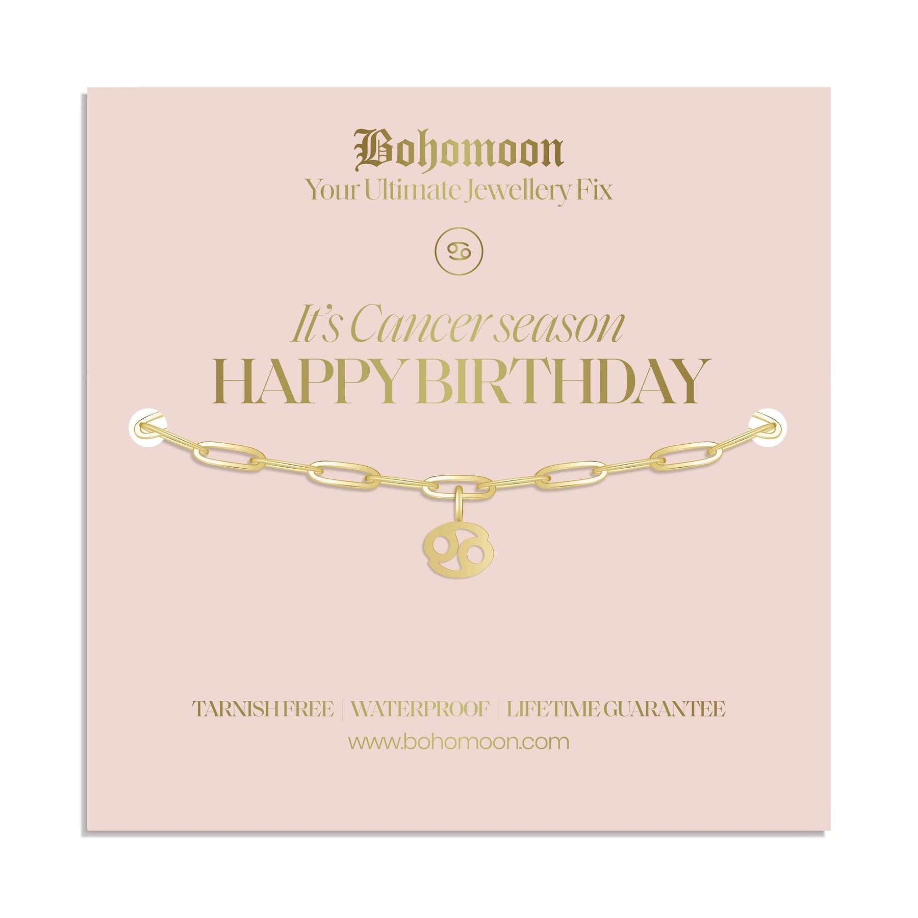 Bohomoon Stainless Steel Happy Birthday Zodiac Bracelet