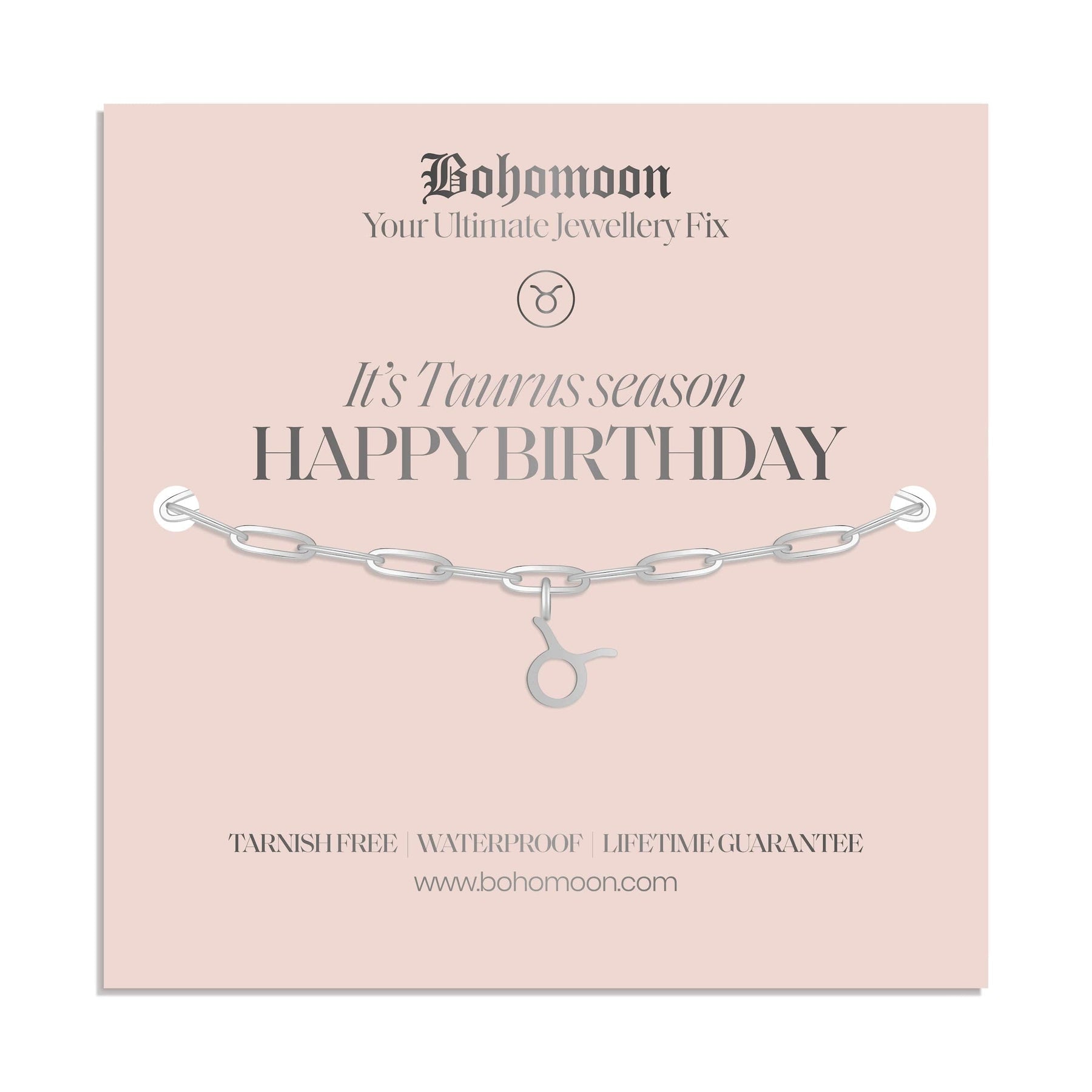 Bohomoon Stainless Steel Happy Birthday Zodiac Bracelet