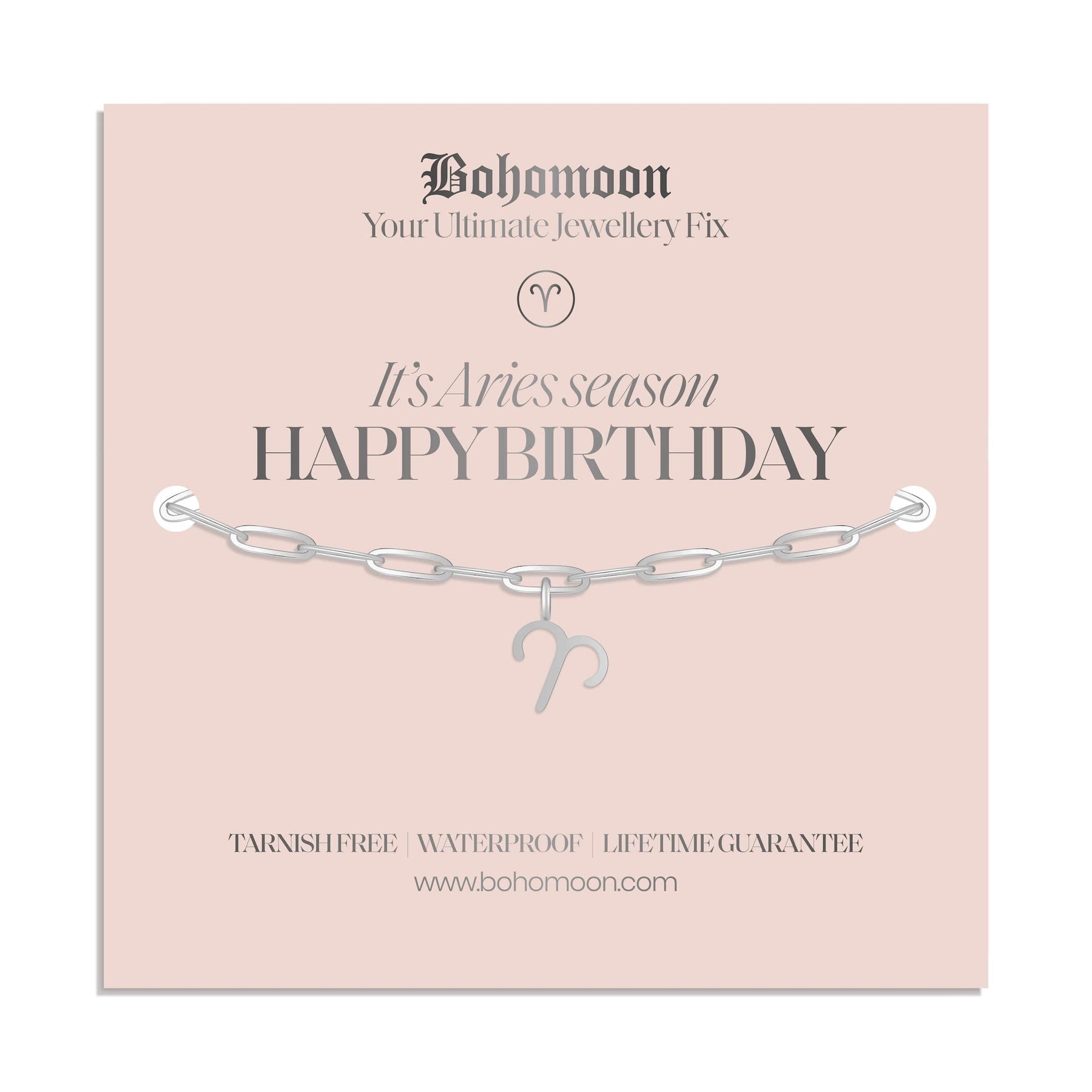 Bohomoon Stainless Steel Happy Birthday Zodiac Bracelet
