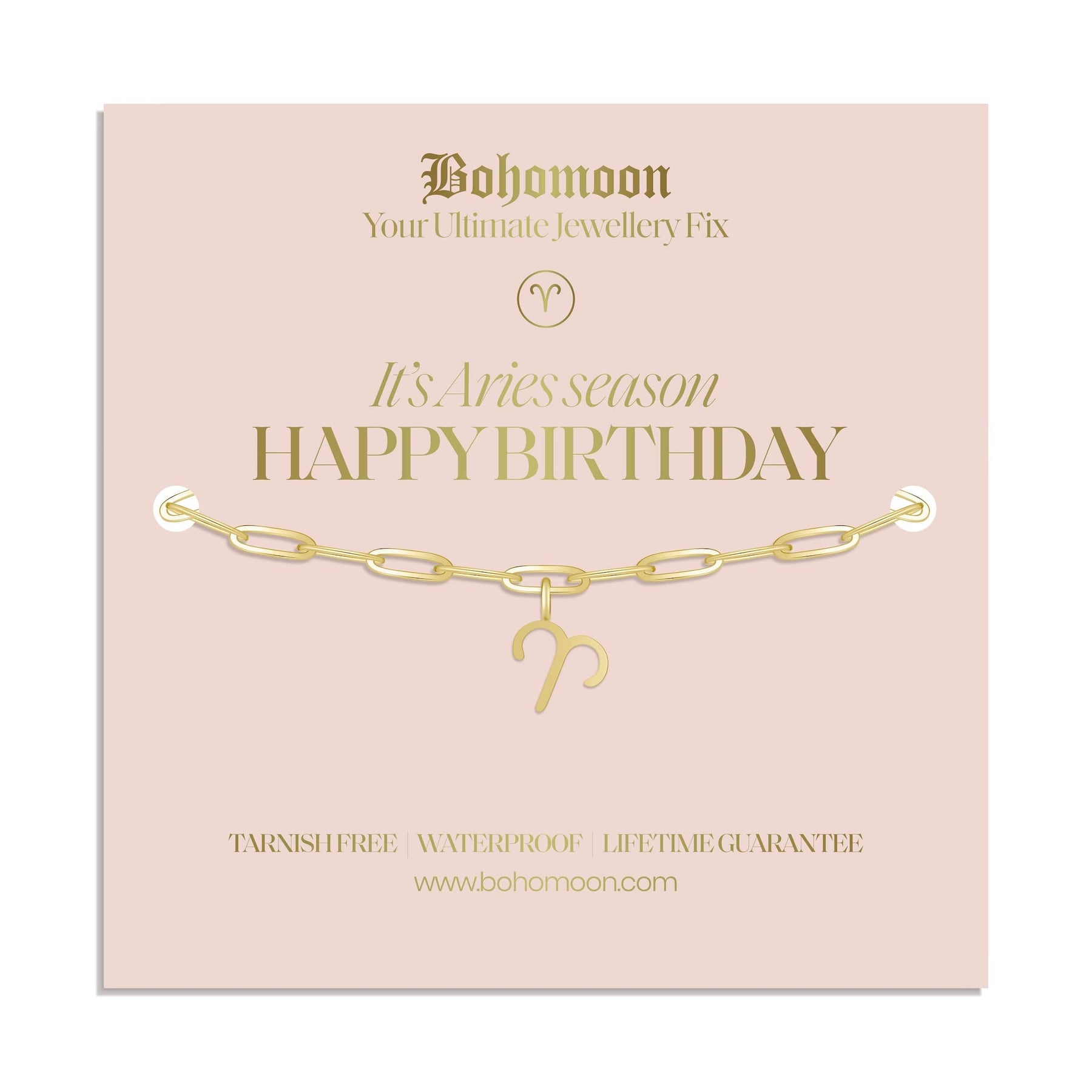 Bohomoon Stainless Steel Happy Birthday Zodiac Bracelet