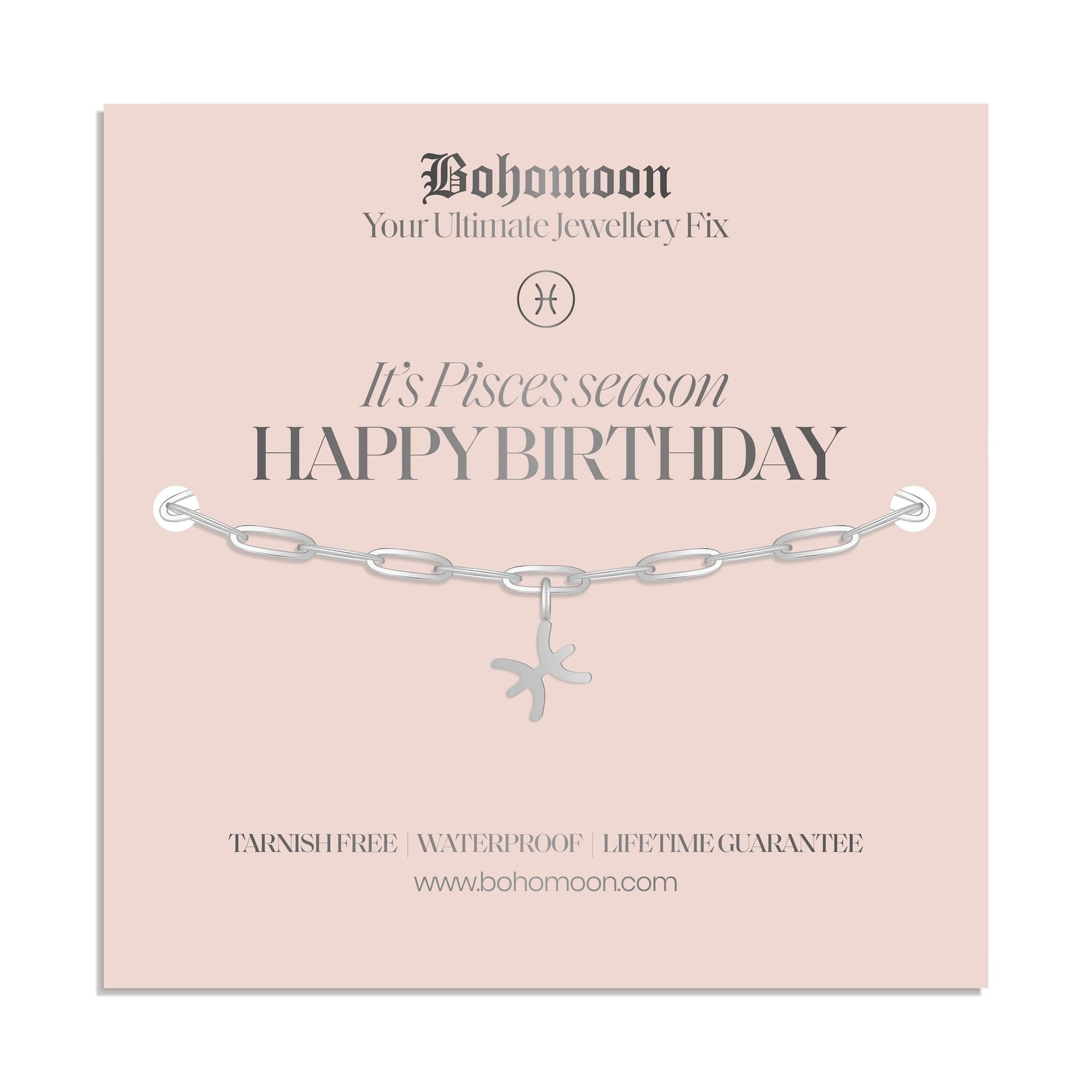 Bohomoon Stainless Steel Happy Birthday Zodiac Bracelet