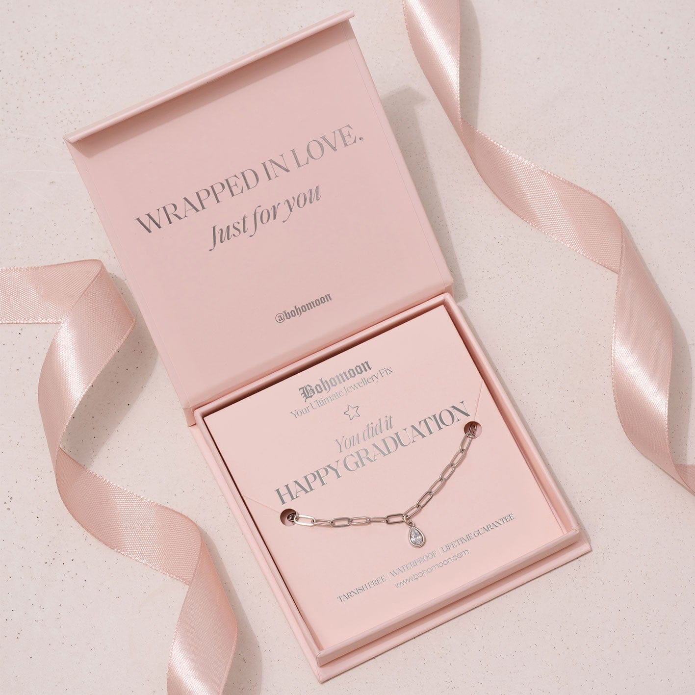 Bohomoon Stainless Steel Happy Graduation Bracelet