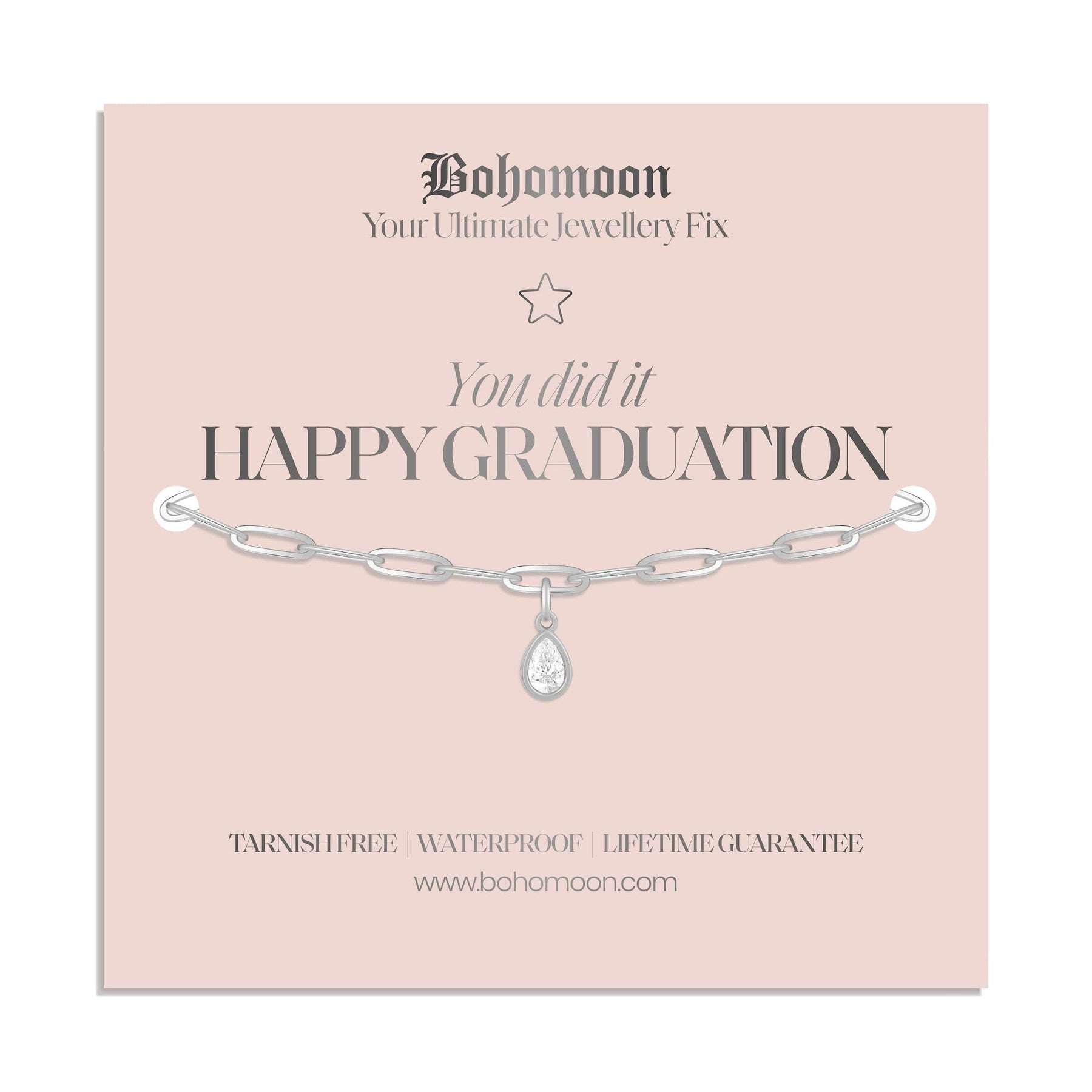 Bohomoon Stainless Steel Happy Graduation Bracelet