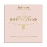 Bohomoon Stainless Steel Happy New Home Bracelet