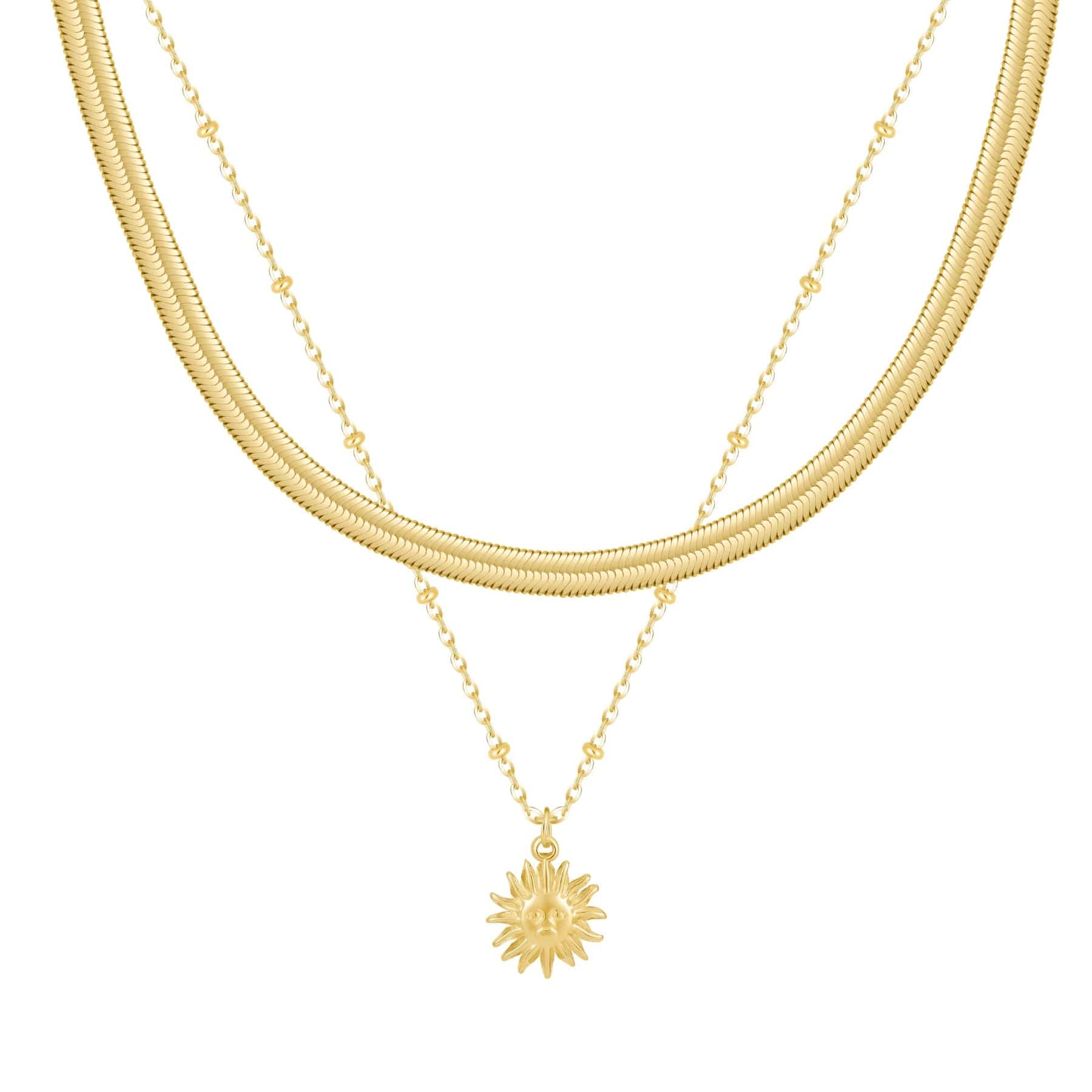 Bohomoon Stainless Steel Helios Necklace Set