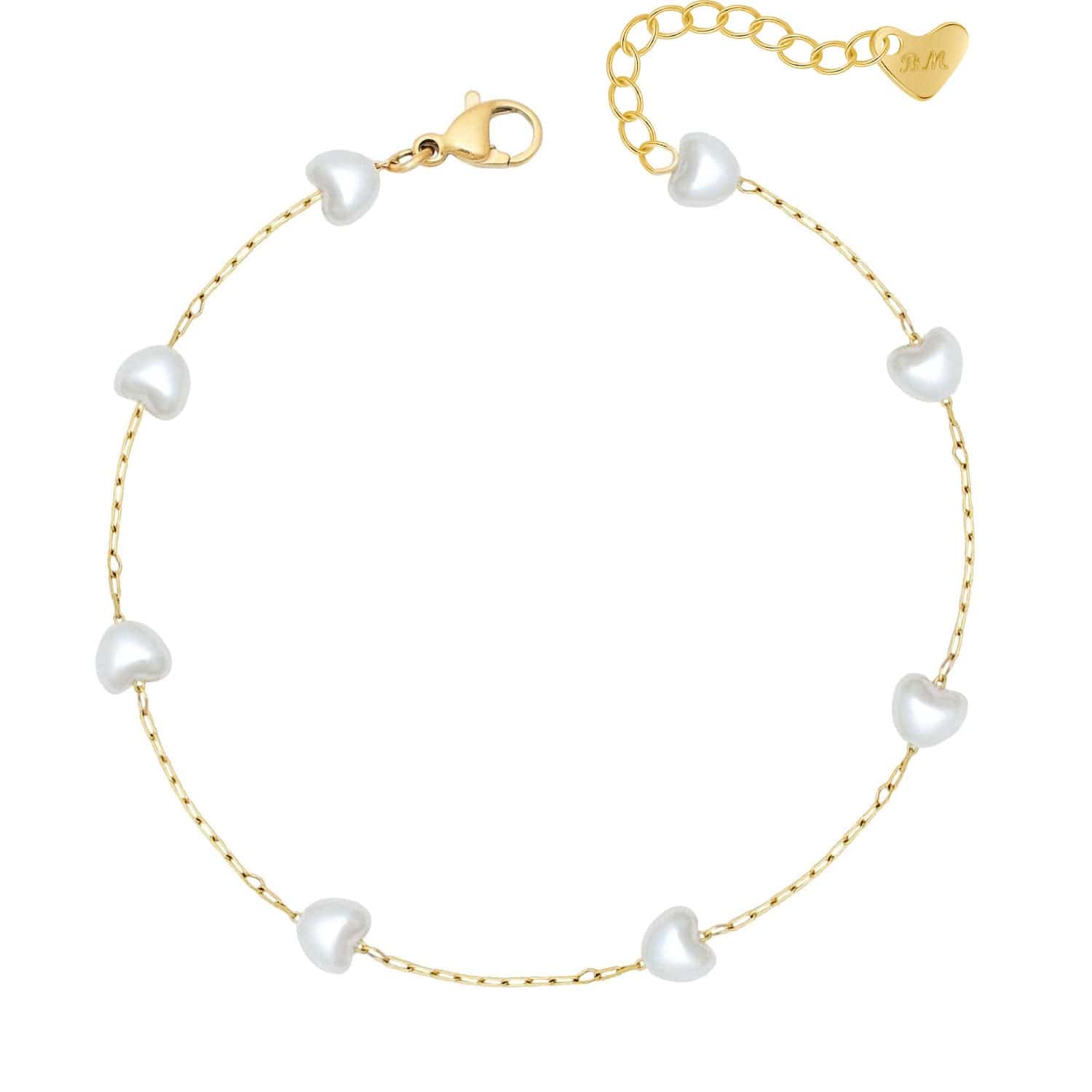 Bohomoon Stainless Steel Holiday Romance Pearl Bracelet
