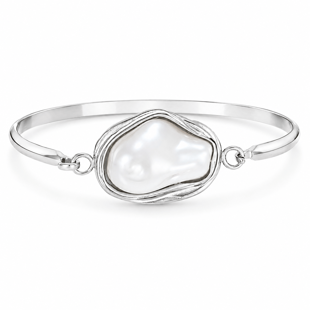Bohomoon Stainless Steel Laurel Pearl Bracelet