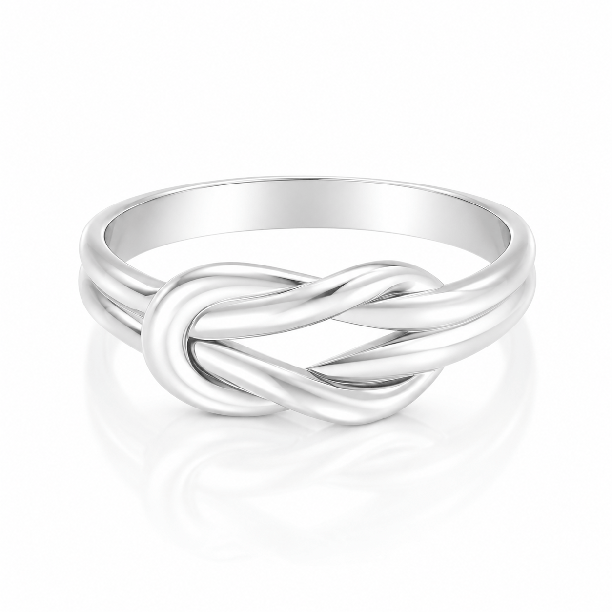 Bohomoon Stainless Steel Intertwined Ring