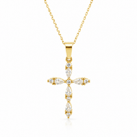 Bohomoon Stainless Steel Isadora Cross Necklace