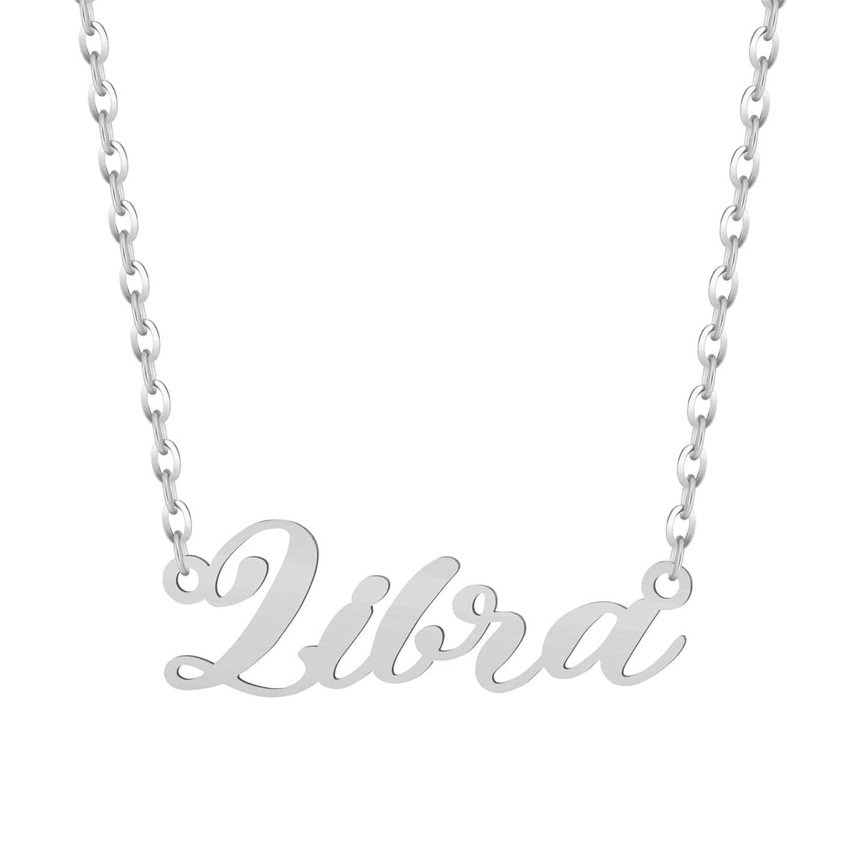 Bohomoon Stainless Steel Italic Zodiac Necklace