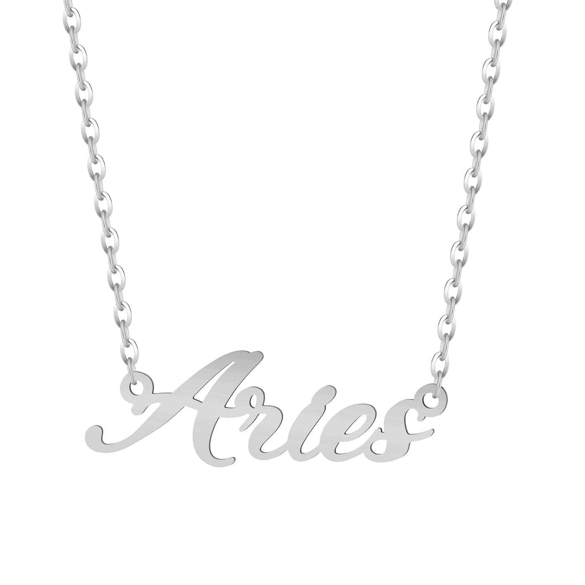 Bohomoon Stainless Steel Italic Zodiac Necklace