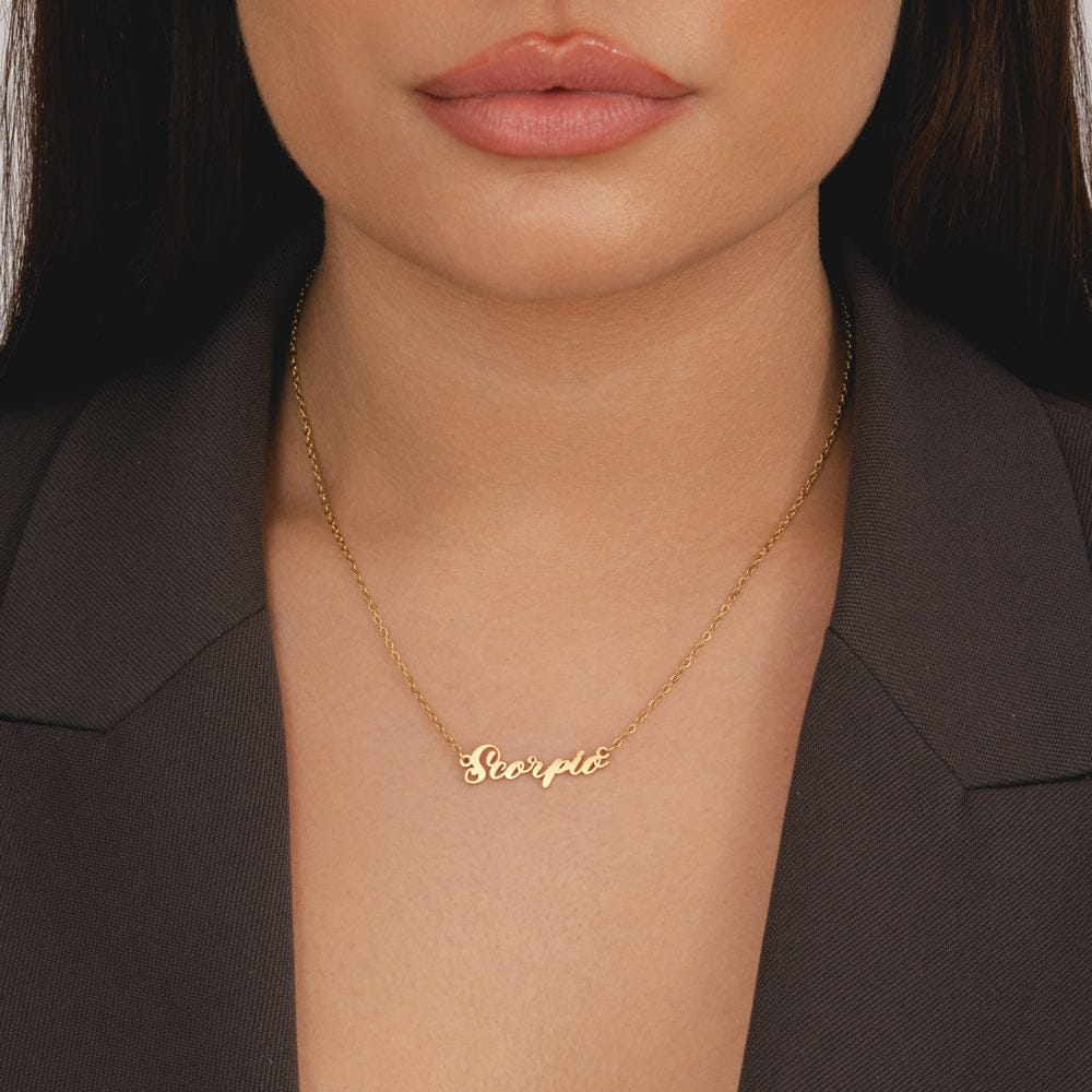 Bohomoon Stainless Steel Italic Zodiac Necklace